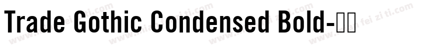 Trade Gothic Condensed Bold字体转换